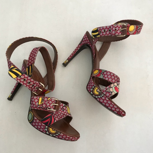 Sergio Rossi Shoes - Sergio Rossi Satin  Strappy Sandals Heels